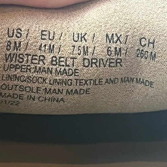 UNLISTED by KENNETH COLE Wister Belt Driver Faux Suede Mens Loafers Size 8 - Picture 8 of 14